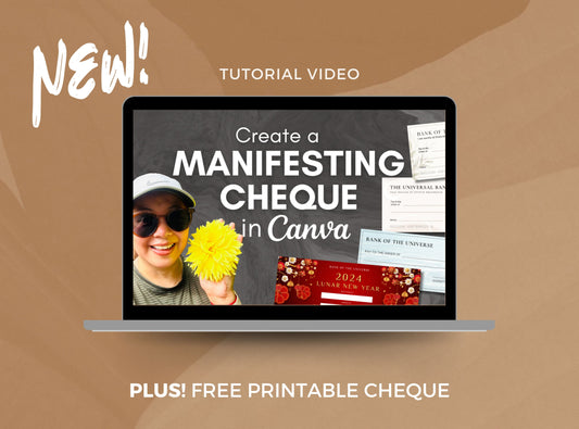 (Tutorial) How to Create a Manifesting Cheque in Canva