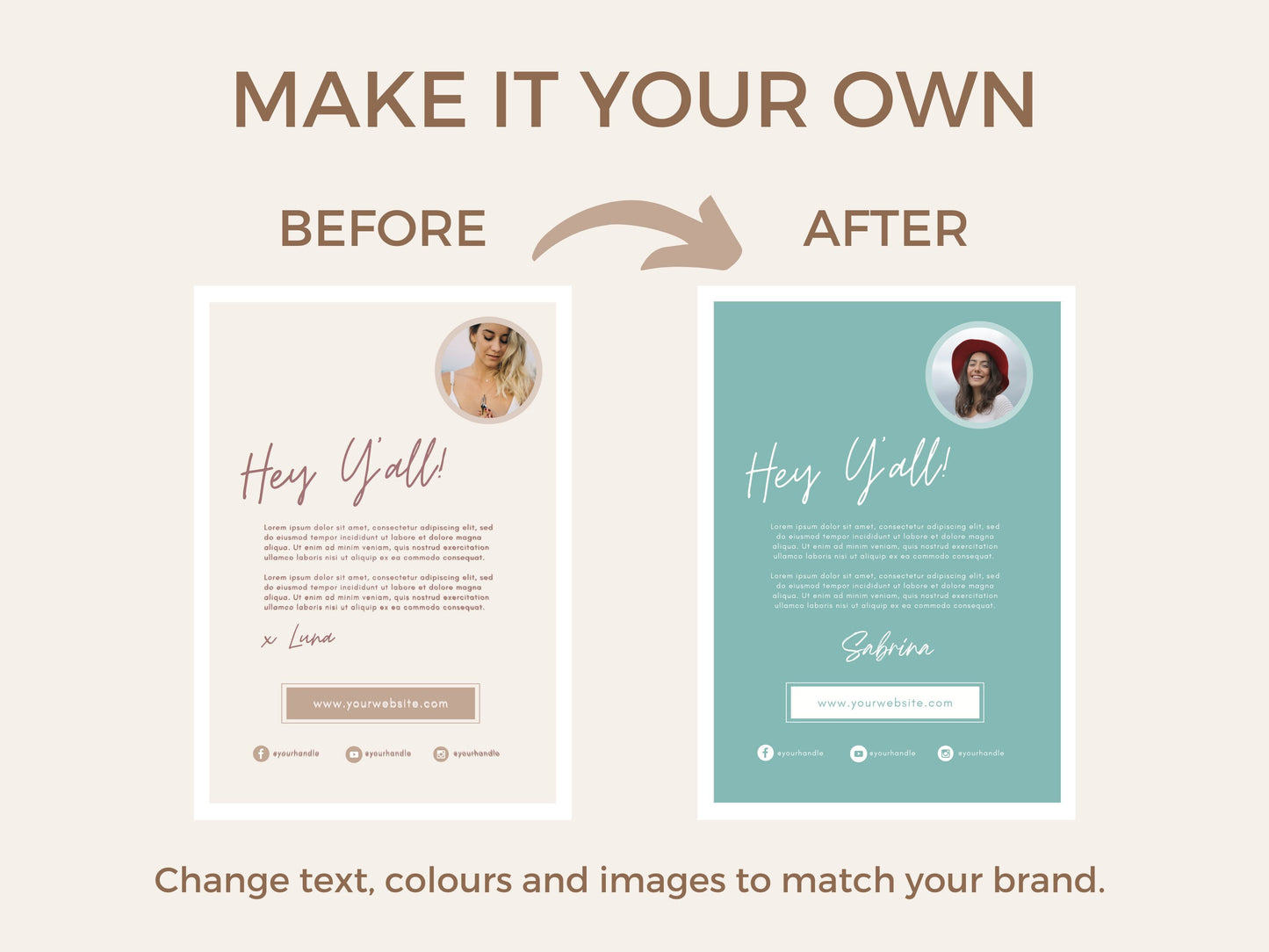 Beige Ebook Template Canva Workbook for Lead Magnet | Spiritual life coach content creator | worksheet planner journal Canva template
