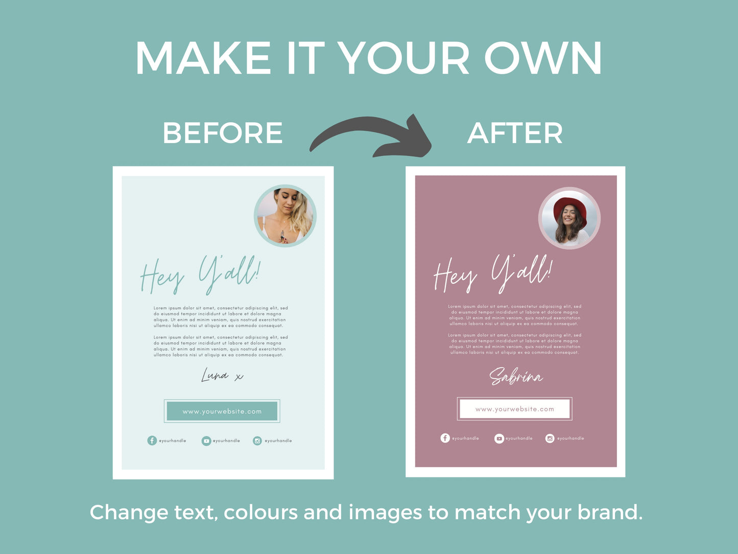 Teal Course eBook Template Canva for Content Creator | Life Coach Business Wellness Holistic Spiritual Canva template | ebook PDF workbook