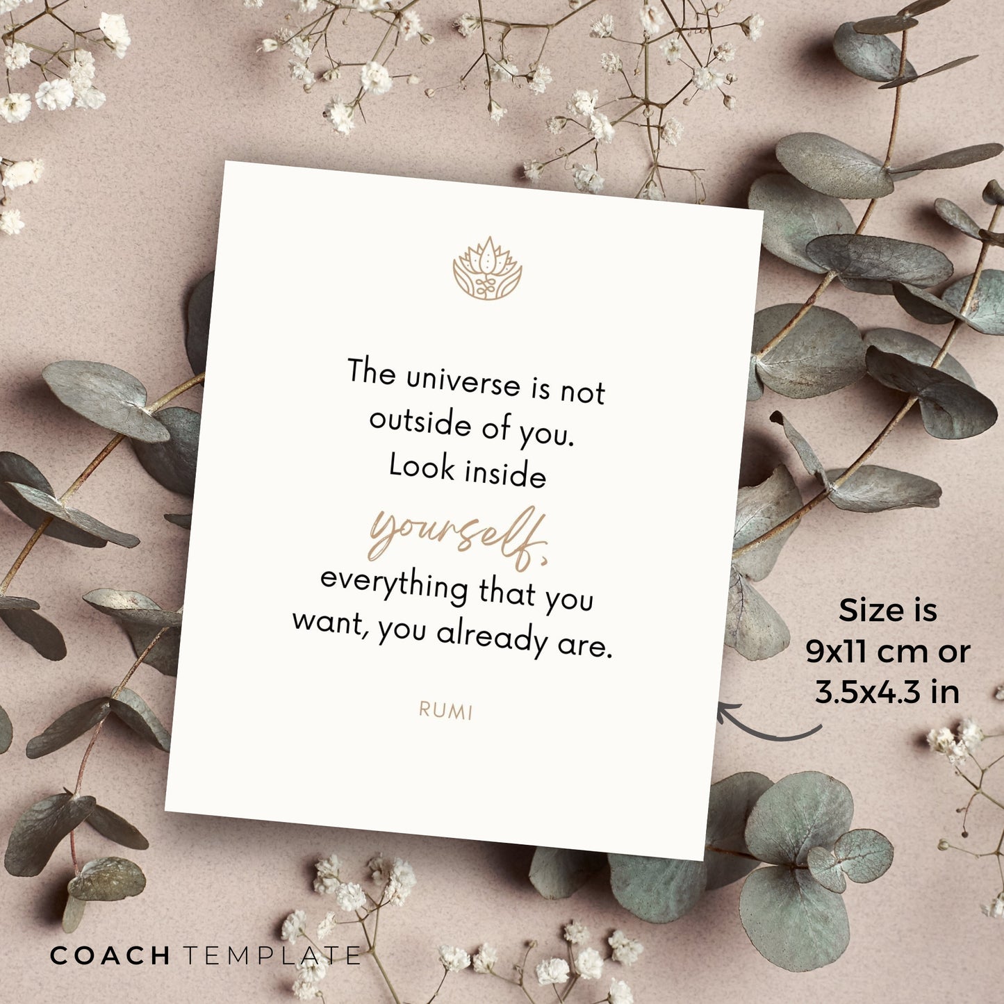 Editable Manifesting Card Deck Canva Template | Manifestation Law of Attraction Affirmation Quote Activity Journal Prompt | Commercial Use
A 50 card template to quickly and easily create your manifesting card deck. CoachTemplate.com CT043