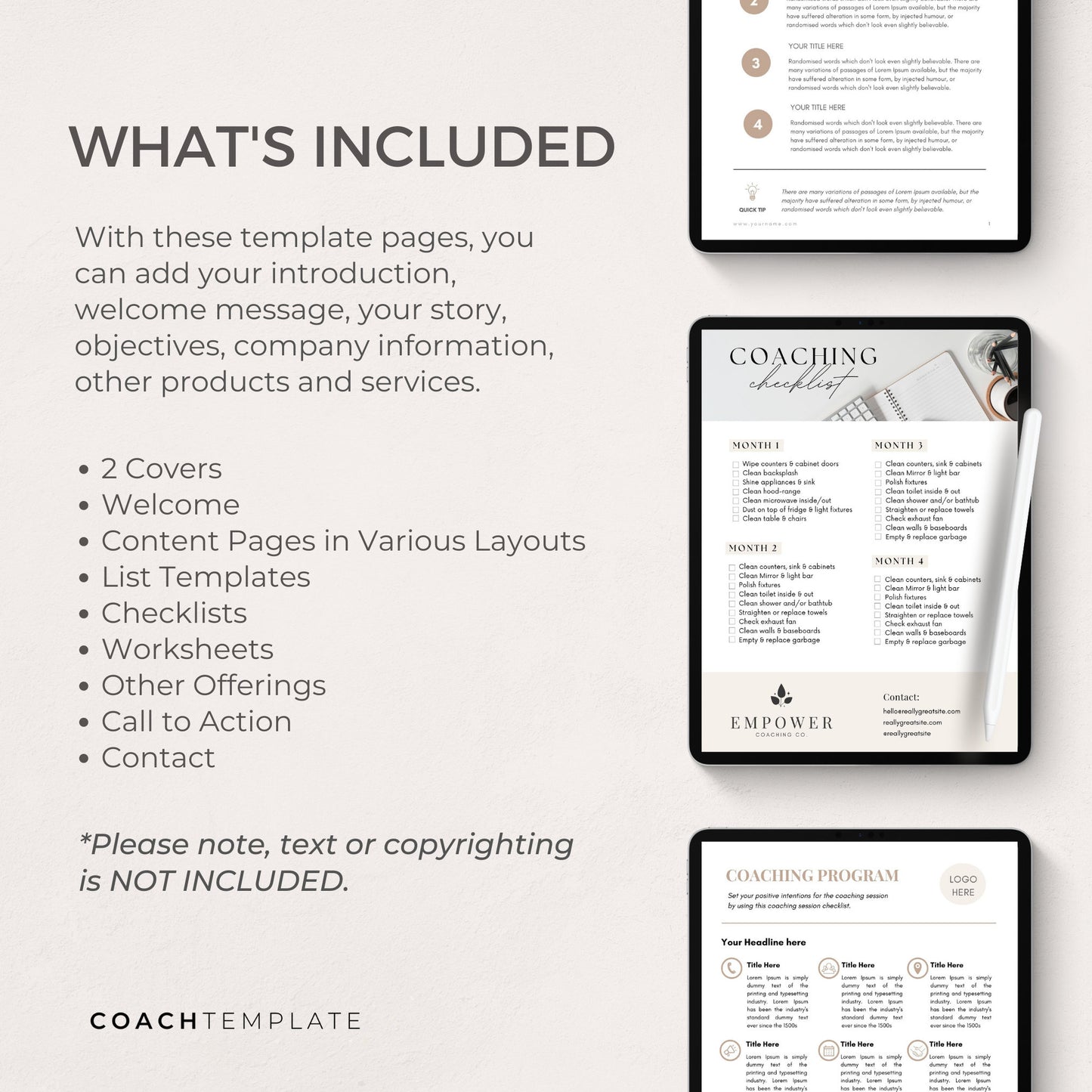 Editable Coaching Ebook Workbook Lead Magnet Canva Template for Life Wellness Spiritual Coach Business Content Creator | Commercial Use
CT052 CoachTemplate.com