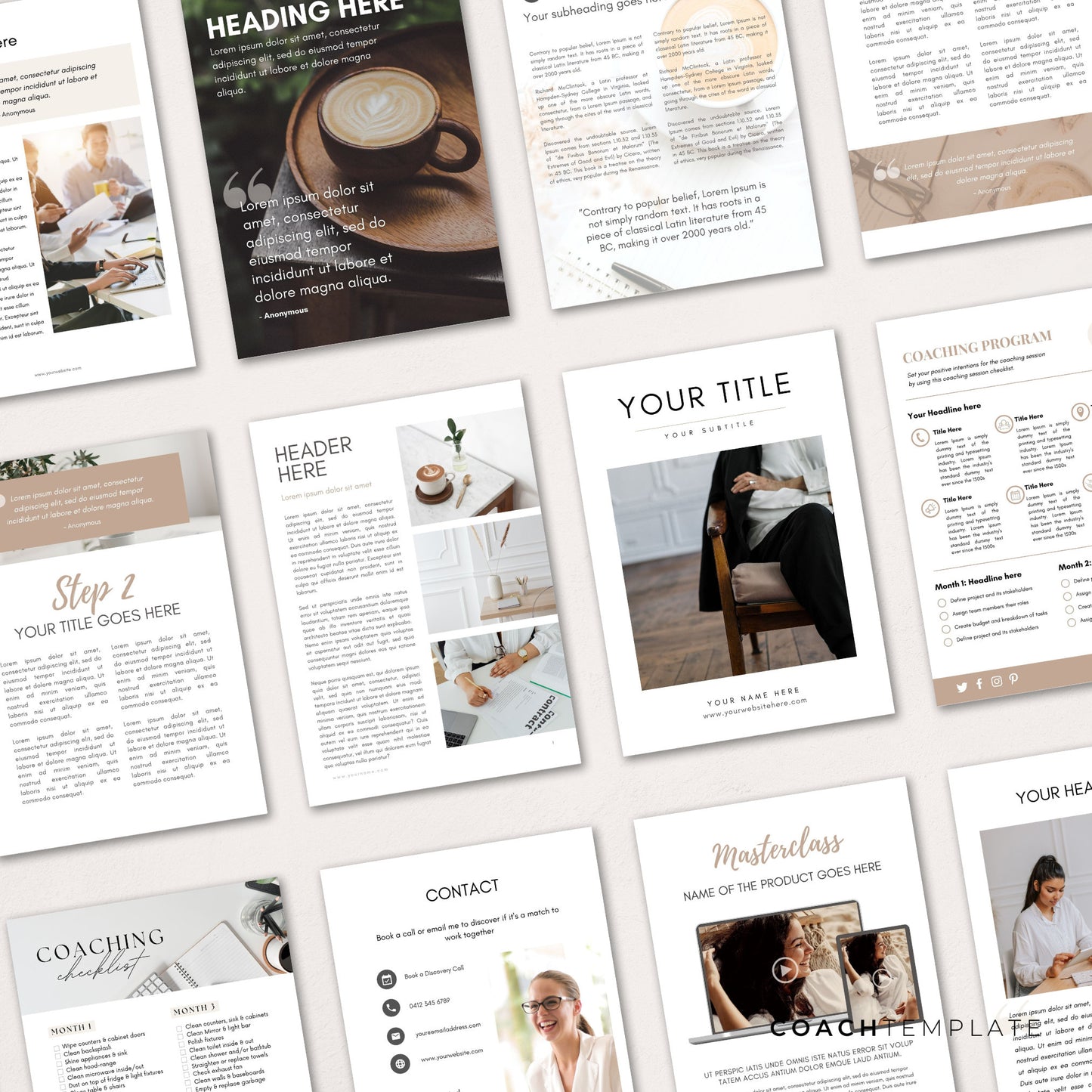 Editable Coaching Ebook Workbook Lead Magnet Canva Template for Life Wellness Spiritual Coach Business Content Creator | Commercial Use
CT052 CoachTemplate.com