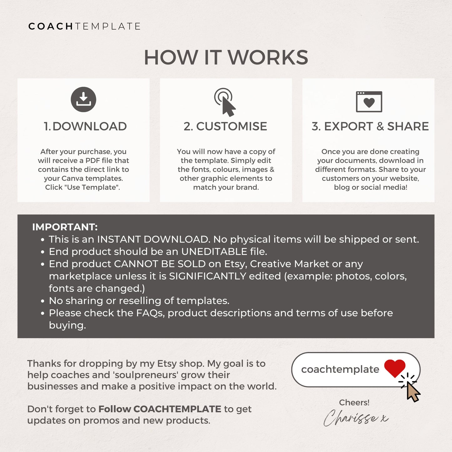 Create a Vision Board eBook Workbook Template Canva with Done-for-You Content | Manifesting Mindset Life Coach Small Business Commercial Use
CoachTemplate.com CT058