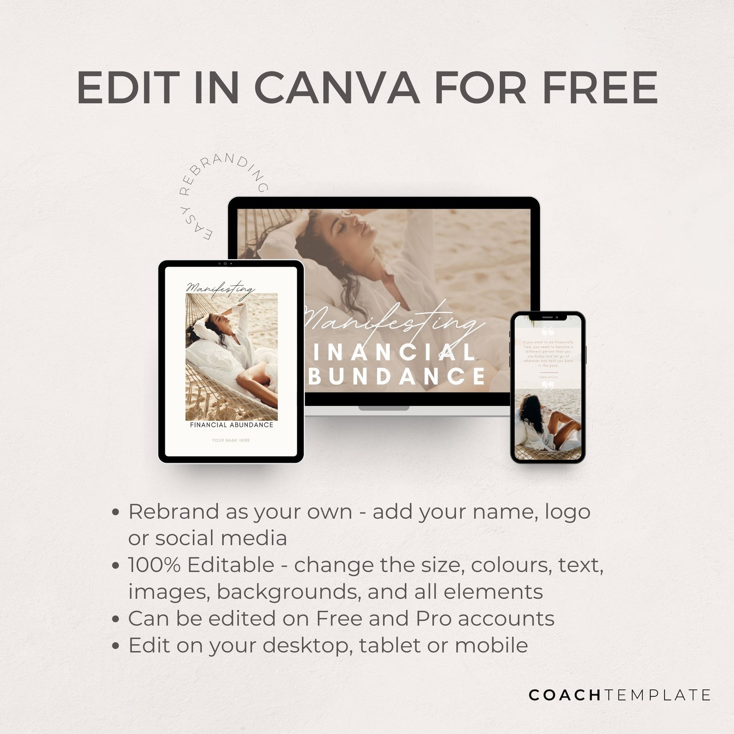 Money Manifesting eBook Canva Template, Financial Abundance Manifestation, Mindset Life Spiritual Wellness Coach or Small Business, Lead Magnet, Commercial Use, Law of Attraction, Done-for-you content with Cheque Template
CoachTemplate.com CT056