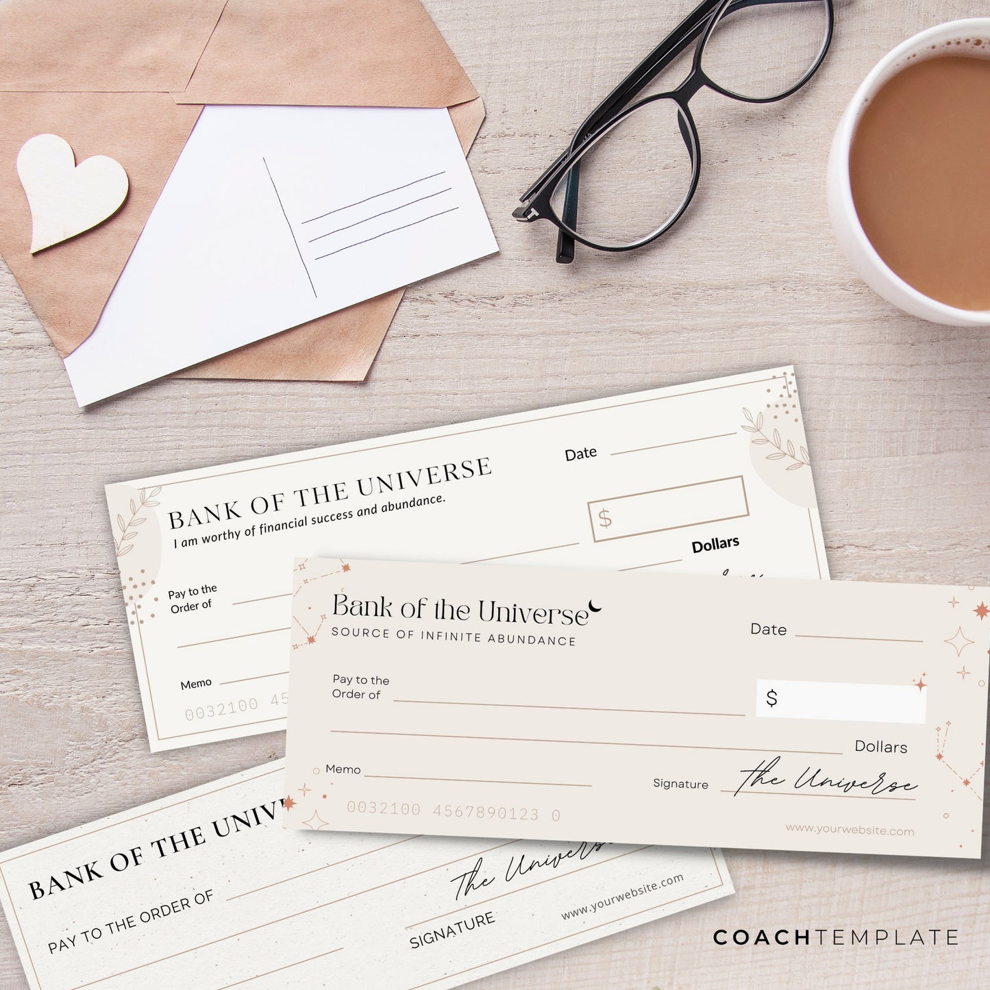 Editable Money Manifesting Cheque, Financial Abundance Manifestation Check Canva Template, Mindset Life Coach Small Business, Commercial Use, Law of Attraction, Done-for-you Content Design Template
CoachTemplate.com CT057