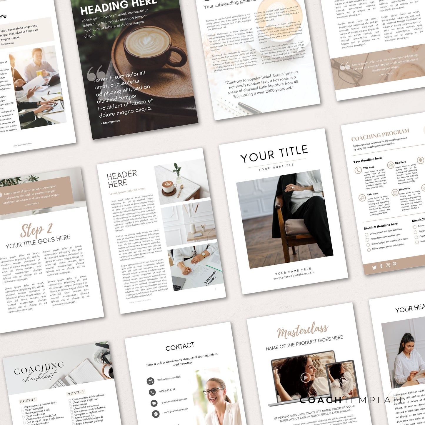 Editable Coaching Ebook Workbook Lead Magnet Canva Template for Life Wellness Spiritual Coach Business Content Creator | Commercial Use

CT052 CoachTemplate.com