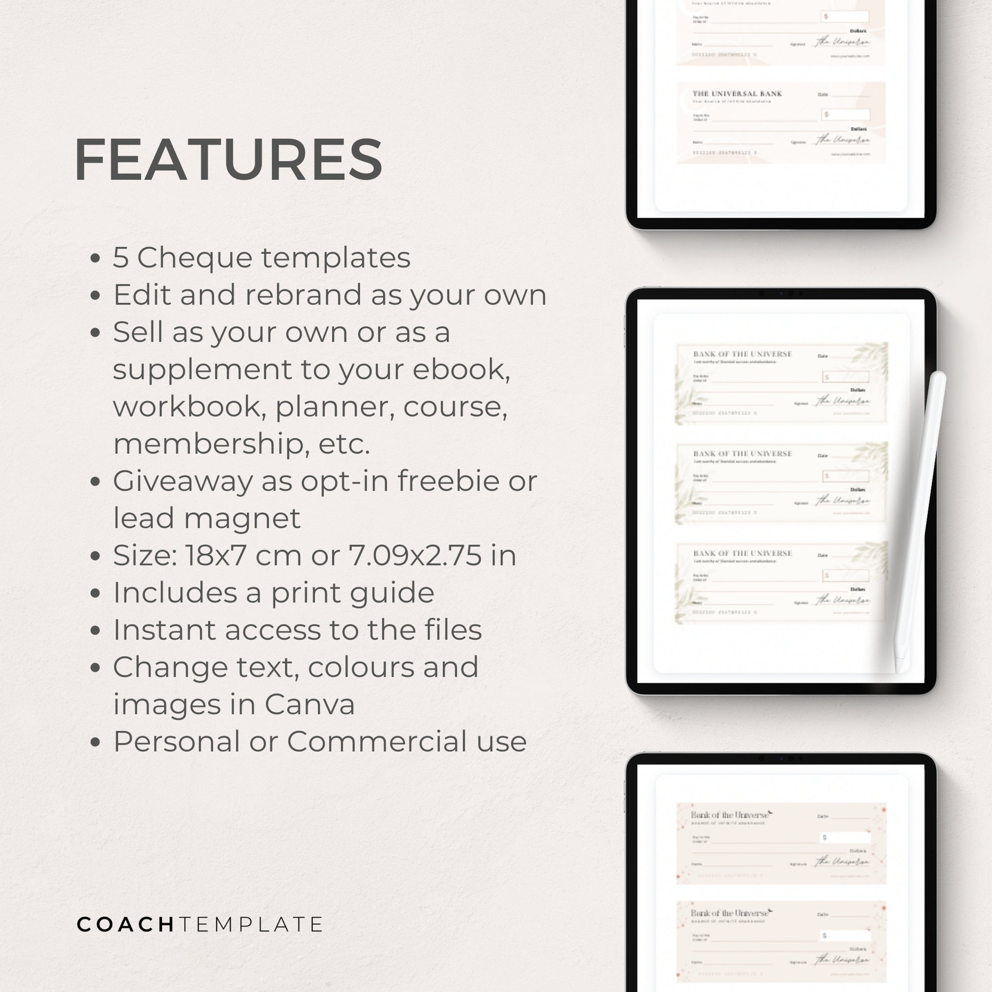 Editable Money Manifesting Cheque, Financial Abundance Manifestation Check Canva Template, Mindset Life Coach Small Business, Commercial Use, Law of Attraction, Done-for-you Content Design Template


CoachTemplate.com CT057