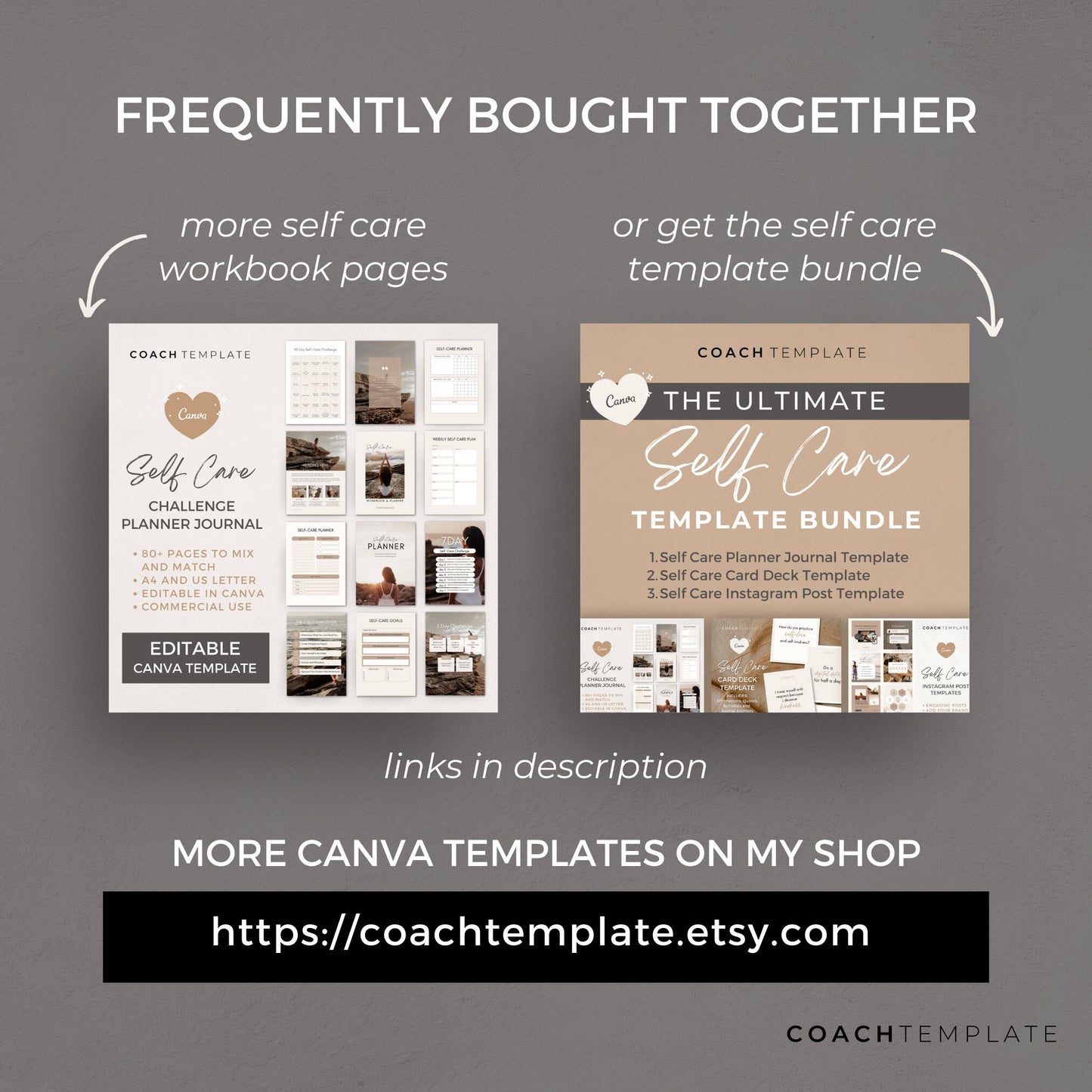 Self Care for Moms Ebook Template Canva, Health & Wellness Coaching Template, Self Care Workbook Canva Template, Lead Magnet, Commercial Use, 100% done-for-you ebook template for coaches, bloggers and online businesses. Coachtempalte.com CT063